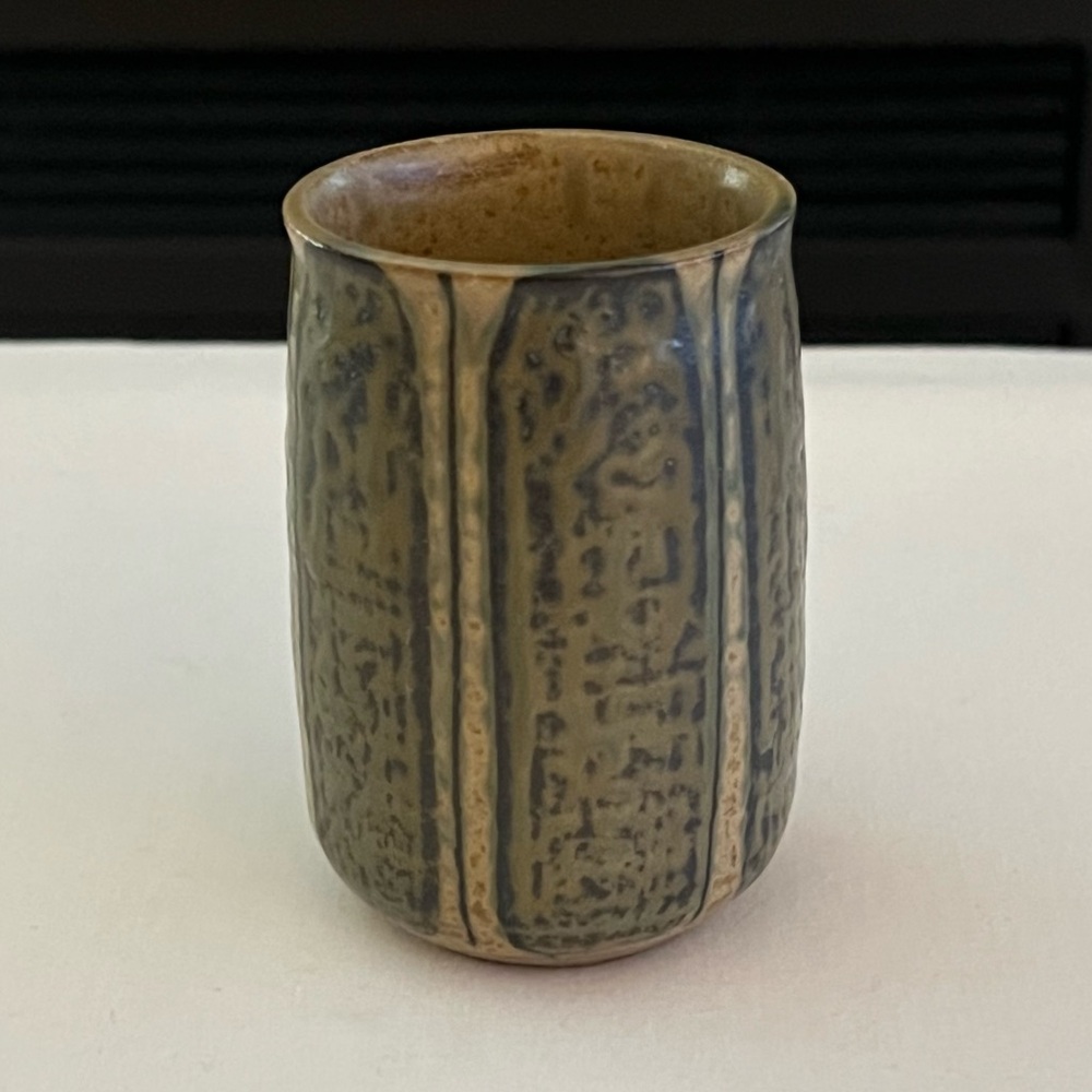 Vintage Redware Pottery Cup